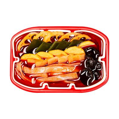 China Self-heating Hotpot Noodles Chinese Red Oil Wide Noodles Convenient Self-heating Instant Noodles 240g for sale