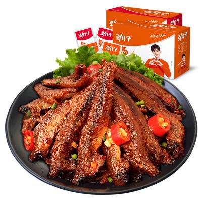 중국 50g Jinzai Ikan bilis Chinese Spicy Seafood Fish Snacks 	Spicy Fish Snack 판매용