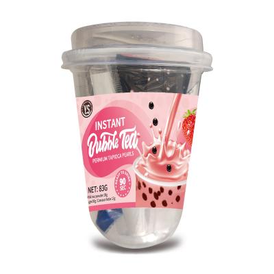 China High Quality Instant Bubble Milk Tea Supplies Milk Tea Plastic Cup Packaging for sale