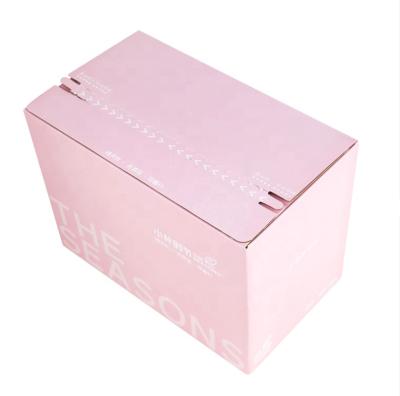 China Recyclable Custom Recycled Packing Zipper Cardboard Corrugated Shipping Box for sale