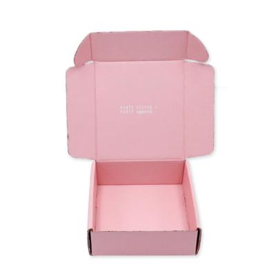 China Recycled Materials Logo Printing Powder Color Makeup Packaging Box Custom Cosmetic Shipping Corrugated Paper Packaging Post Box for sale