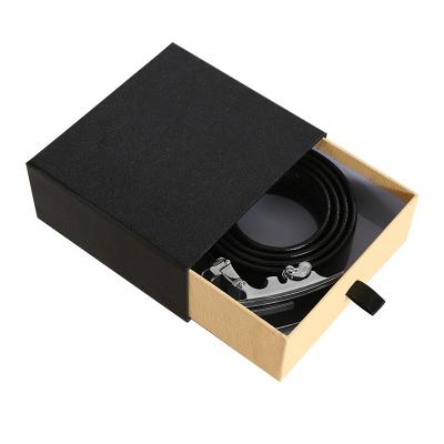 China Recyclable Custom Wholesale Black Cardboard Box Kraft Drawer Gift Boxes for sale