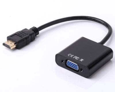 China Multimedia Hot Sale HDMI To VGA Convert Cable 0.25m Support 1080P for sale