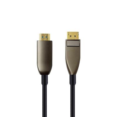 China COMPUTER 30M Latest Designed Active Fiber Optic DP 4K@60Hz AUX/HPD/HDCP2.1 Transmission Rate 21.6Gbps HDMI Cable Support for sale