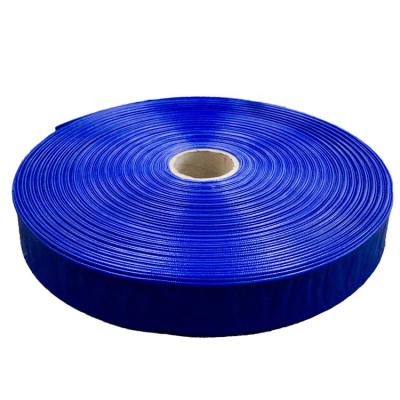 China Agricultural Green Environmental Odorless Flat Lay Hose Coil Irrigation Irrigation Hose Reel PVC Water Hose for sale