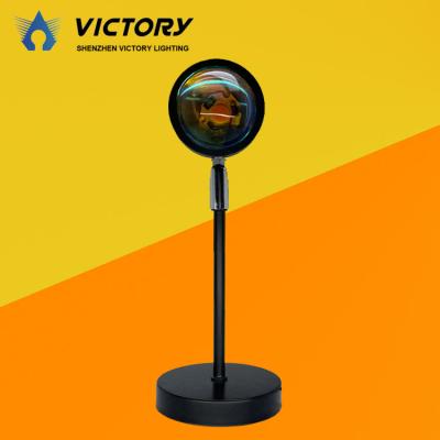 China New Modern Hot Selling Romantic 180 Degree Rotation Sun Projector Light Sunset Photography Night Light for sale