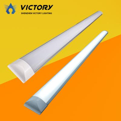 China Wholesale Zhongshan Guzhen Supermarket/Hotel Office Warehouse Workshop Zhongshan Guzhen Panel T8 36W Outdoor Mounted Narrow Trims Led Flat Tube Light for sale