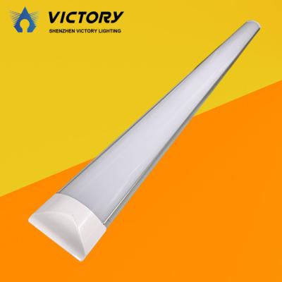 China Office Warehouse Workshop Supermarket / Hotel Led Linear Light Fixture 2ft 3ft 4ft 5ft 8ft Surface Mounted Ceiling LED Batten Light Tube Flat Led Tube / Narrow Led Panel Light for sale