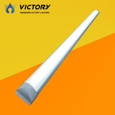 China Wholesale Office Warehouse Workshop Supermarket/Hotel Outdoor Mounted Panel 6000K Battery Batten 40W Narrow Trims Led Flat Tube Light en venta