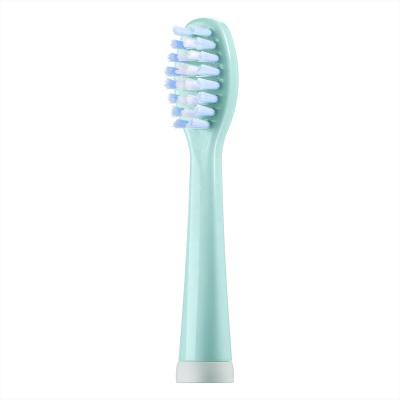 China Outdoor HPT6 Free Sample Rounded Top DuPont Tynex Nylon Soft Bristle Replaceable Replacement Electric Toothbrush Brush Head for sale