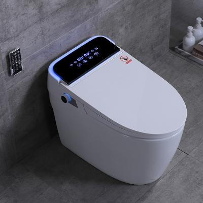 China 2022 Modern electric one-piece smart luxury toilet bowl automatic operation 110V/220V closestool automatic smart toilet with bidet for sale