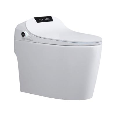 China Auto Operation Automatic Flush Clean Function One Piece Chest of Drawers Fasten Wc Ceramic Smart Toilet for sale