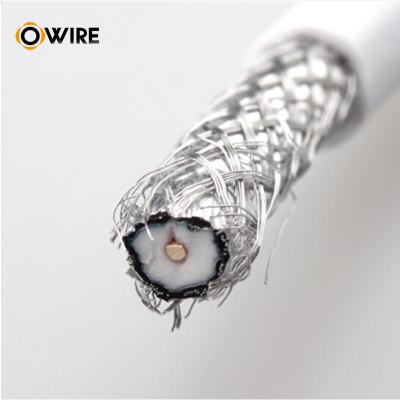 China RG6 Double Coaxial Cable Wire Shielded Catv Communication Coaxial Cable for sale