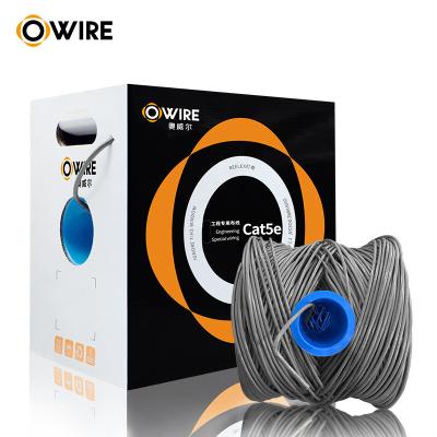 China 300m 4pair Cat Network Cable 24awg 052mm Solid Pure Copper Utp Cat 5e Cable à venda