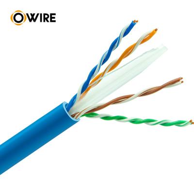 China External flat 100ft 100 ft 30m 300m 305m roll 23awg 057 twisted pair shielded copper utp ftp pe pur jacket ethernet cat6 cable Te koop