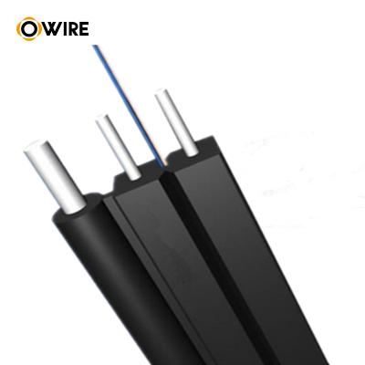 中国 OWIRE cheap indoor outdoor 1km g.652d g652d 4core 6 8 core SM single mode inter ftth fiber optic cable with reel 販売のため