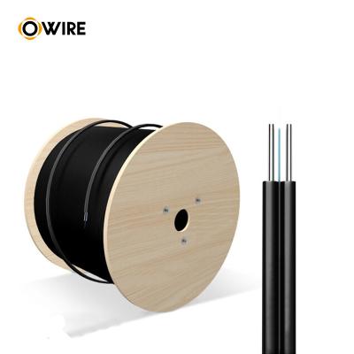 Chine indoor outdoor 1 2 4 6 8 core Multimode 50um fiber OD FRP Strength member PE jack Ftth optical fiber cable à vendre