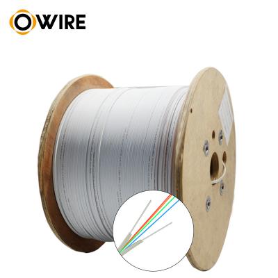 Chine OWIRE factory fiber optic cable 500 meter 1mm single core g-655d sc-sc single mode ftth optical fiber cable à vendre