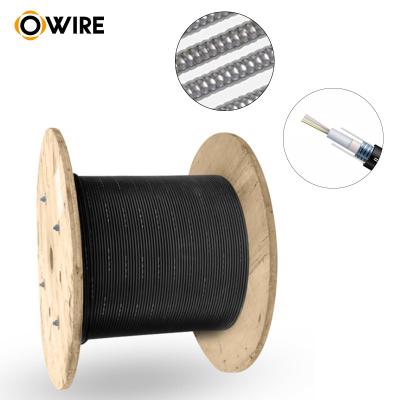 China Owire cable with 6 fibers armored fibre optic cable gyxtw for CCTV/CATV project for sale