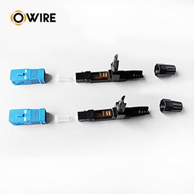 China Owire Fiber Optic Accessories Pvc Upc Lc Sc Fiber Optic Cable Lc Connector for sale