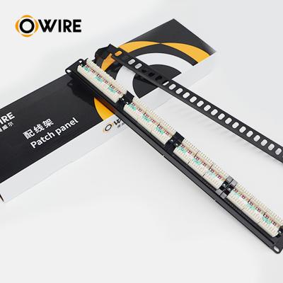 Китай Owire Port Patch Panel Network System UTP/FTP Patch Panel Cat5e UTP 24Ports продается