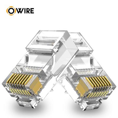 China 24AWG 26AWG Cat5e UTP Modular Plug 100Pack Ethernet Cable RJ45 Connector à venda