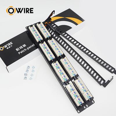 China Owire Cat5e UTP FTP RJ45 RJ45 Patch Panel Connection 24 Ports Patch Panel à venda