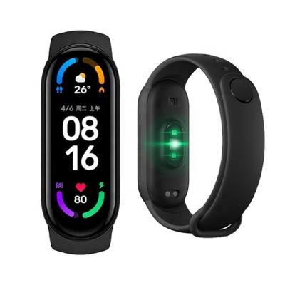 China Xiaomi Original Band 6 Temperature Touch Screen Xiaomi Smartwatch Reloj Music Smartwatch M6 Redmi MI Wristband Online Smart Watch Band 6 For Huawei for sale