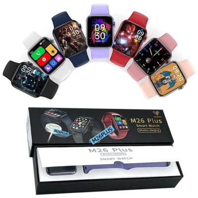 China Wholesale Online Touch Screen Android M26 Plus Smart Watches 2021 Reloj M26 Plus Series 6 Smart Watch For Women I/O M26 Smart Watch For Men for sale