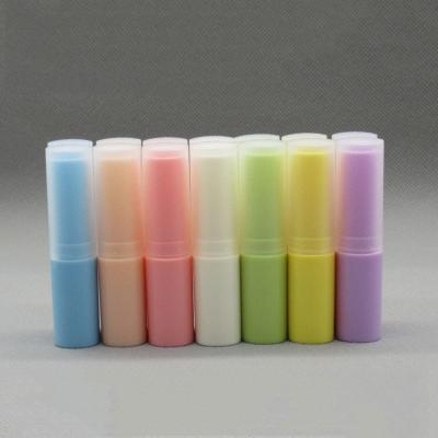 China Colorful Plastic Cosmetics Packaging Lipstick Lip Balm Container Empty Tube Case for sale