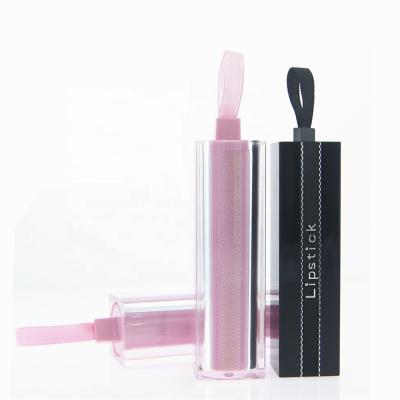 China OEM Private Label Elegant Cosmetics Packaging Custom Pink Color Lipstick Tube Empty To Make Your Own Brand Cosmetic Packaging Tube for sale