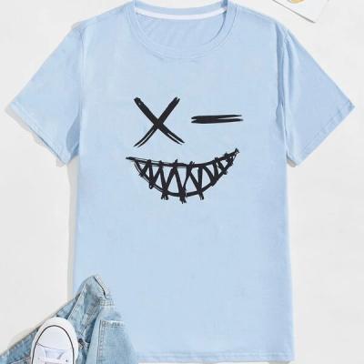 China Anti-Wrinkle 2021 Newest Design Mens Tee Fashionable Tee Graphics Tee Good Quality Custom Cartoon Men's Tee For Men for sale