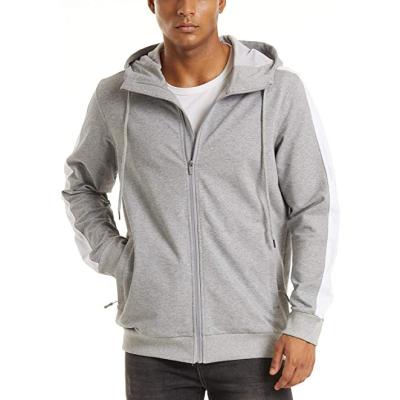 China Men's Full Zipper Anti-Wrinkle Tracksuit Casual Long Sleeve Sports Pullover Sweatshirts With Hood for sale