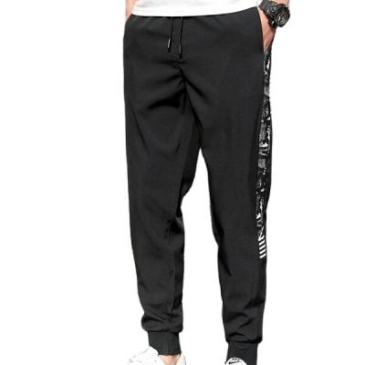 China New Design Anti-Wrinkle Hot Sale High Quality Men's Sports Drawstring Graphics Men's Print Cargo Sweatpants Sweatpants for sale