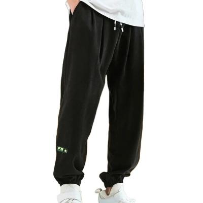 China best new sale design high quality Anti-wrinkle sports men plus size pants connected drawstring waist sweatpants for sale