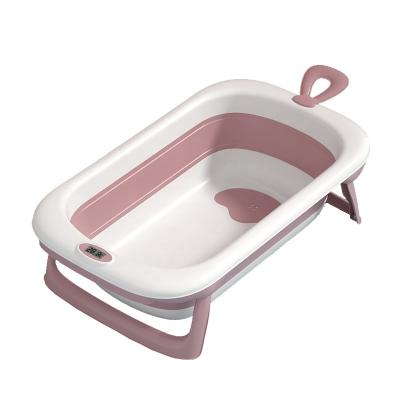 China Collapsible baby bath bathtubfoldable bathtub with hanging ring for sale