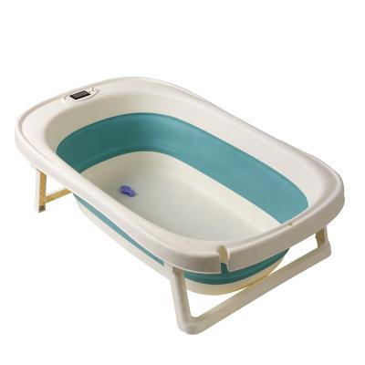 China Cheap Collapsible Baby Bath Tub Plastic With Heat Meter for sale