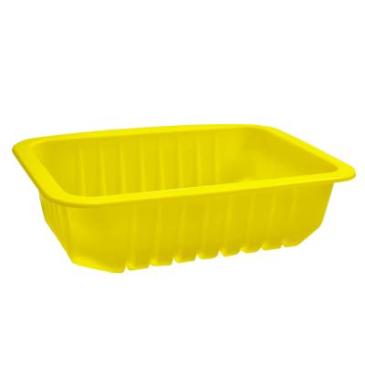 China Rectangular PP Disposable Microwave Package Box Lunch Disposable Plastic Food Contain for sale