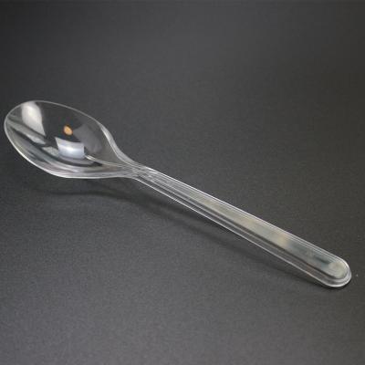 China PS Maker Disposable PS Food Grade 7 Inch Plastic Soup Spoons for sale