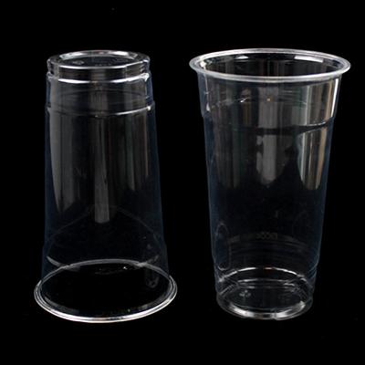 China Disposable / Non-Toxic Custom 1-6 Colors Logo Printing Disposable Container Plastic PET Cup for sale