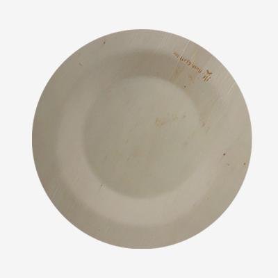 China Disposable Tableware Eco - Friendly Eco - Friendly Round Wooden Dish For Restaurant for sale