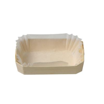 China Disposable Professional Supply Bakery 120*60*35mm Bread Baking Wooden Mold for sale