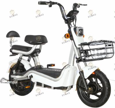 China Cheap city steel electric bikes, 500W lead acid batteries and electric motors, Bonmad e bicycle BM956-1007 for sale