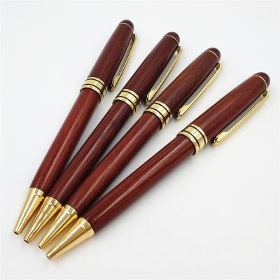 China Eco Color Customer Logo Wood Pen Ball Pen Eco Friendly Natural Rosewood Ballpoint Pen for sale