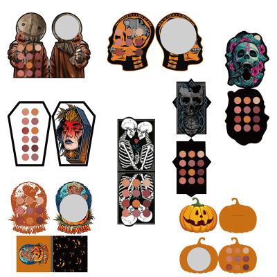 China Waterproof Custom Makeup Halloween Eyeshadow Palette High Dye Eyeshadow Palette for sale