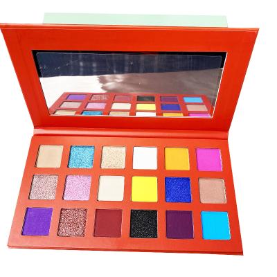 China Waterproof 18 Colors Eyeshadow Palette Custom Eyeshadow Palette Pigmented High Private Label for sale