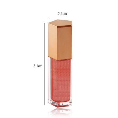 China Sunscreen Moisturizing OEM Cheap Vegan Private Label Matte 5 Colors Gold Lids Prices Custom Makeup Lip Gloss for sale