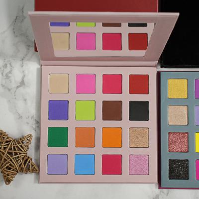 China Waterproof Cruelty Free 16 Colors Custom Makeup Eyeshadow Palette Private Label for sale