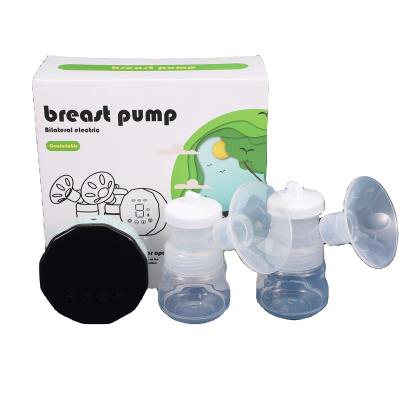 China BPA Free White Cards Breastpump Portable Double Feeding Silicone Electric Breast Pump for sale