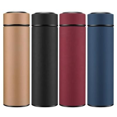 China Double Wall Stainless Steel Water Bottle Business Gift Straight Type Thermos Vacuum Flask for sale